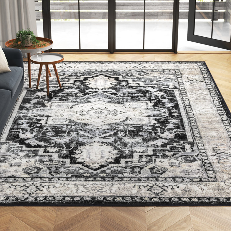 Tapis oriental tissé à la machine Hayashi, Rectangle 4 pi x 6 pi