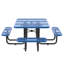 46-Inch Square Picnic Table With Umbrella Hole-2049301334