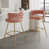 Pink Seat/Gold Frame