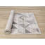 Tapis d'intérieur crème géométrique taupe gris