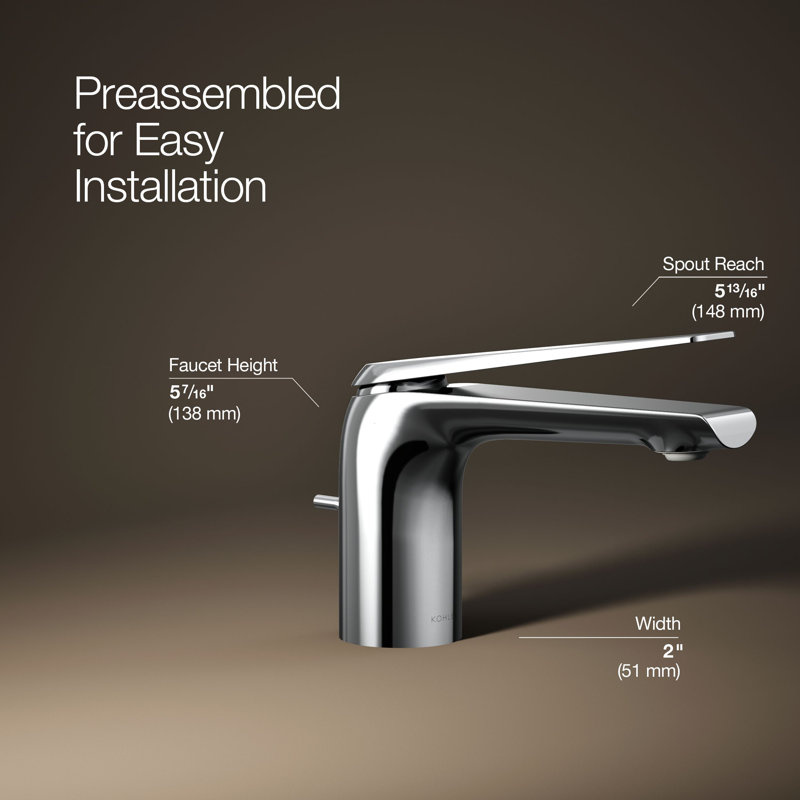 Avid 1.2 Gpm Single-Handle Faucet, Polished Chrome