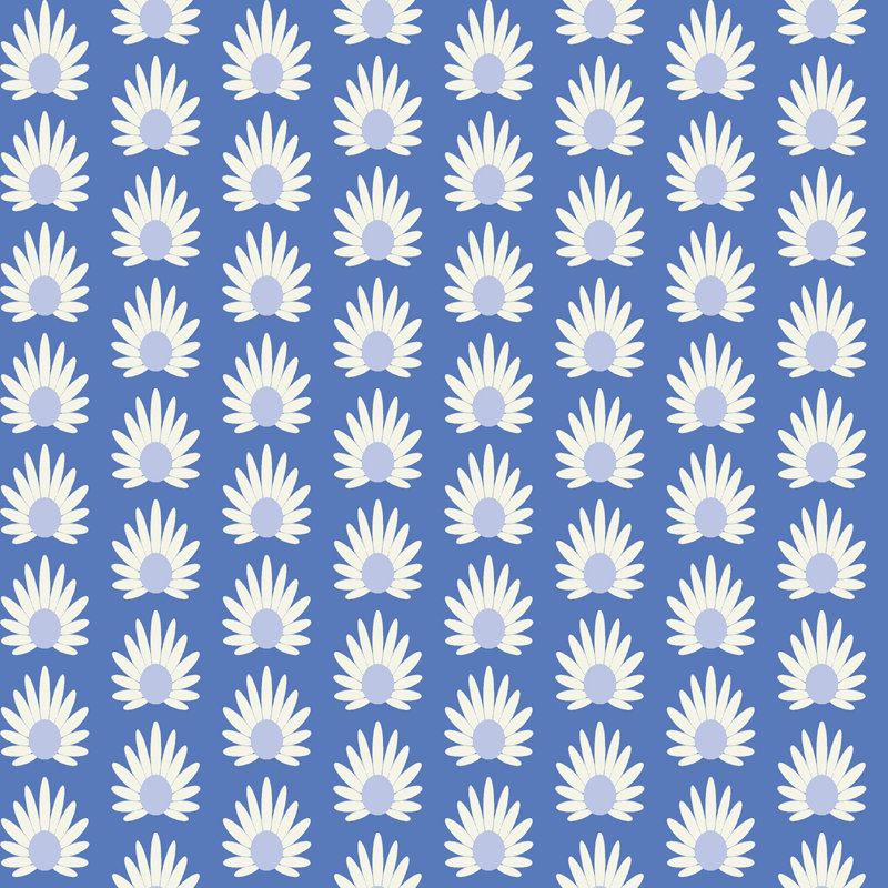 Fleur Floral Vinyl Peel & Stick Wallpaper Double Roll, Azure