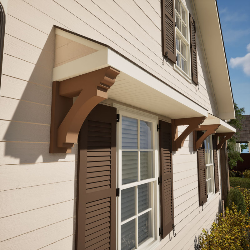 Persienne impériale traditionnelle, P 28 po x H 28 po, Cèdre rouge occidental l 7 1/2 po (lisse)