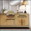 Armoire console en chêne naturel Dodie