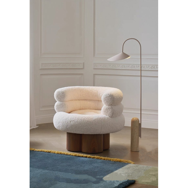 Fauteuil d'appoint durable Lana, Beige