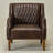 30.5'' W Top-grain Genuine Leather Upholstered Armchair-1765020403