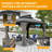 Outdoor Galvanized Steel Patio Gazebo with Double Roof-106495716-106495717