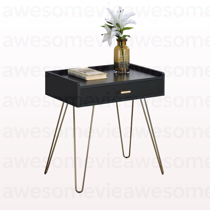 Table de bout avec rangement Hailey
