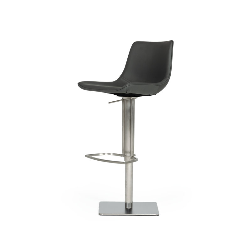 Tabouret pivotant à hauteur réglable Manning, gris