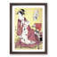 Lady with a Fan by Chobunsai Eishi - Picture Frame Painting Print-55582338-55582339