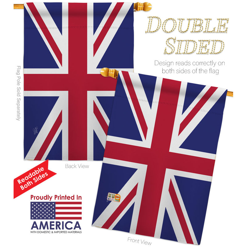 Ensemble de drapeaux en polyester 2 côtés 40 x 28 po