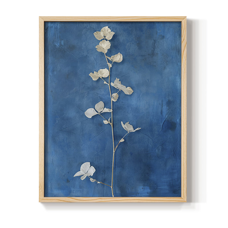 «FLORAL Series Lxxi», reproduction encadrée - bois massif, H 15 po x l 12 po