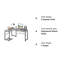 L-Shaped Metal Base Writing Desk-757079075