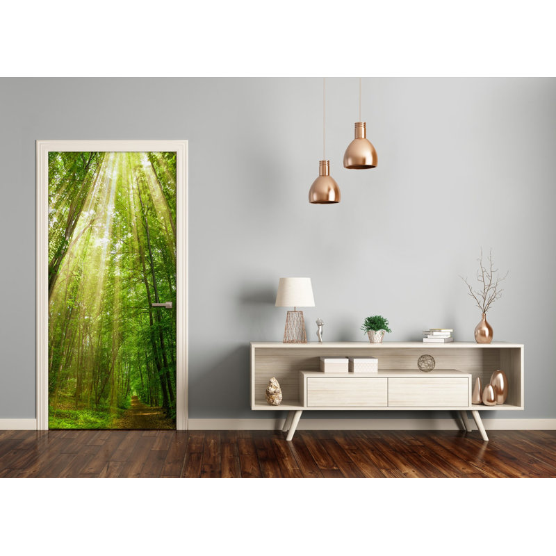 Way In Forest Door Decal