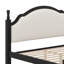 Lit plateforme en bois avec tête de lit tapissier-597356993-597356994