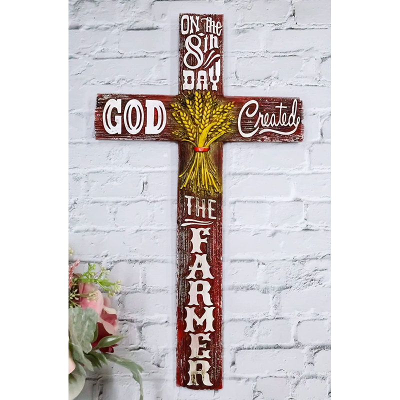 Sculpture Gyrite Cross Decor