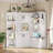 Multi-Functional 2-In-1 Hall Cabinet With Storage & 4 Hooks-1914037414