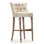 Amelie Upholstered Bar Stool with Solid Wood Frame