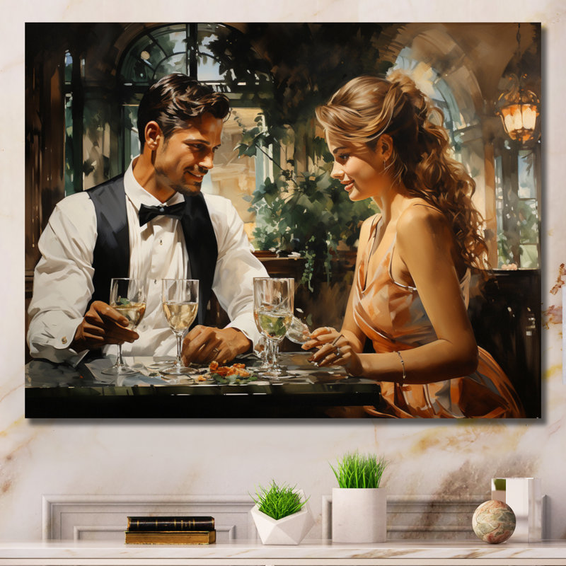 «Country Club Cocktail Hour I», reproduction sur toile, H 12 po x l 20 po x P 1 po, Toile tendue