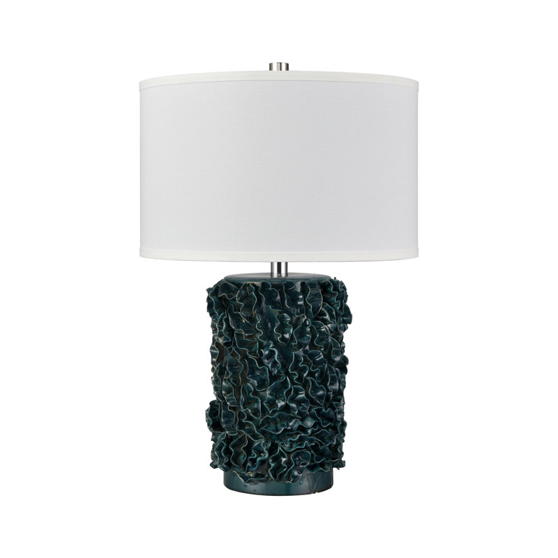 Adelbert 25'' High 1-Light Table Lamp - Green Glazed