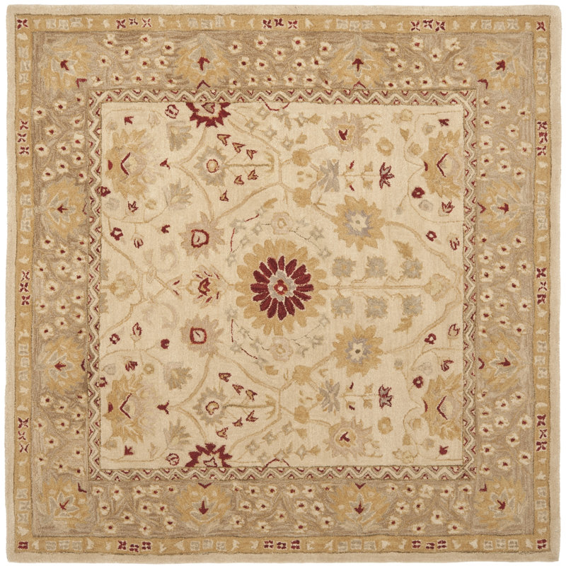 Tingley Hand Tufted Wool Pile Oriental Rug, Square 8'