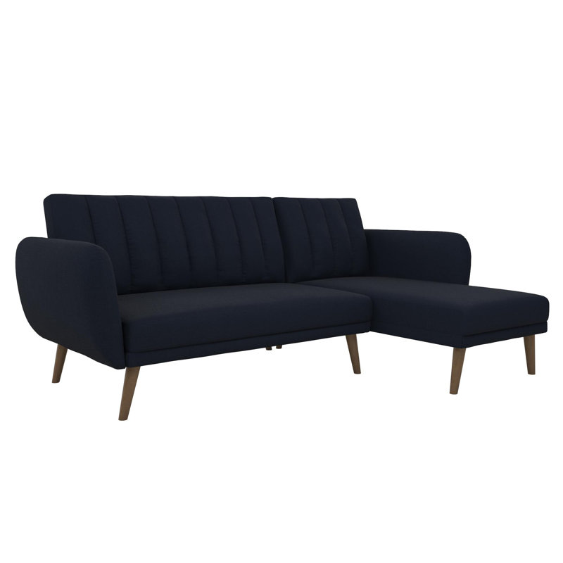 Halmstad 3 Seater Linen Blend Sleeper, Blue Linen Blend