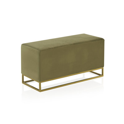 Velvet Upholstered Bench