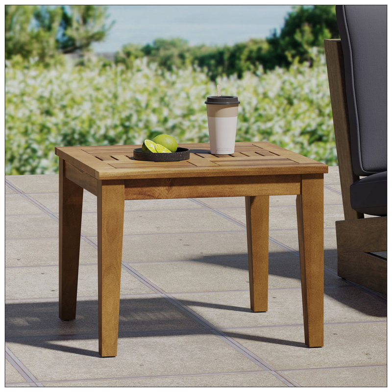 Table d'appoint en bois Hampton, Naturel