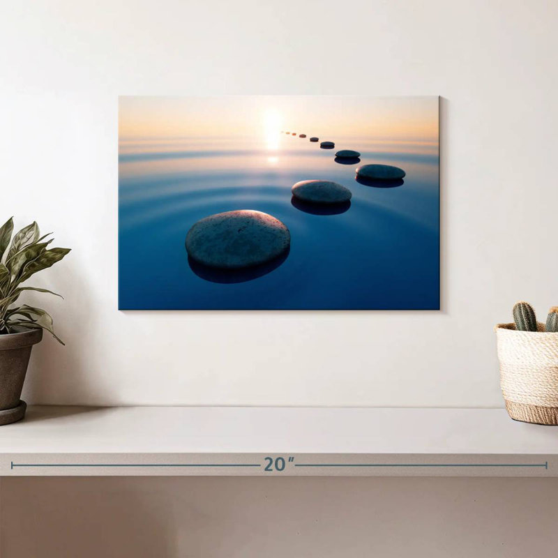 Zen Stone Steps, 8" H x 12" W