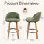 Tabourets de bar pivotants en velours Louise-1740754319-1748791229