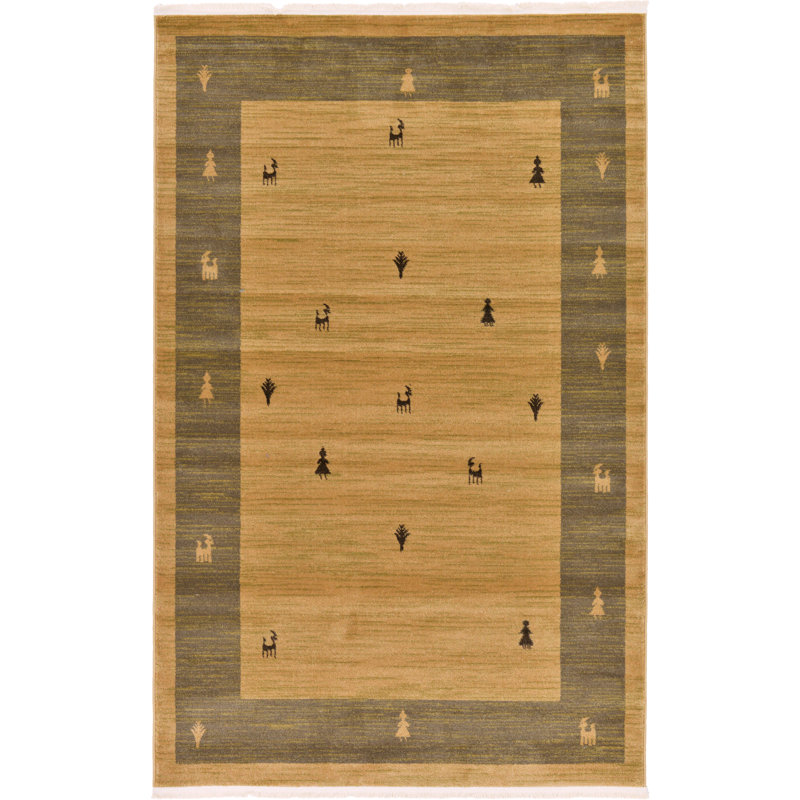 Abrigail Abstract Indoor Rug, Rectangle 5'1" x 8'