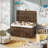 Boho Wicker Storage Trunk,Storage Basket,Bavan Rattan Basket-1058241590