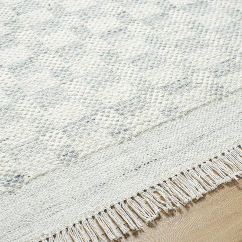 Tapis gris / ivoire Lavande, Tapis de couloir 2 pi 6 po x 8 pi