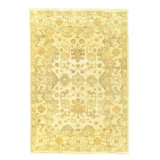 Wool Oriental Area Rug in Beige