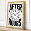 After Hours Clock Typography - Wrapped Canvas-357841571-357841573