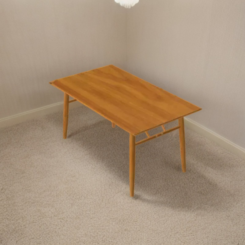 Cherry Solid Wood Dining Table, Brown, 32.28" W x 59" L