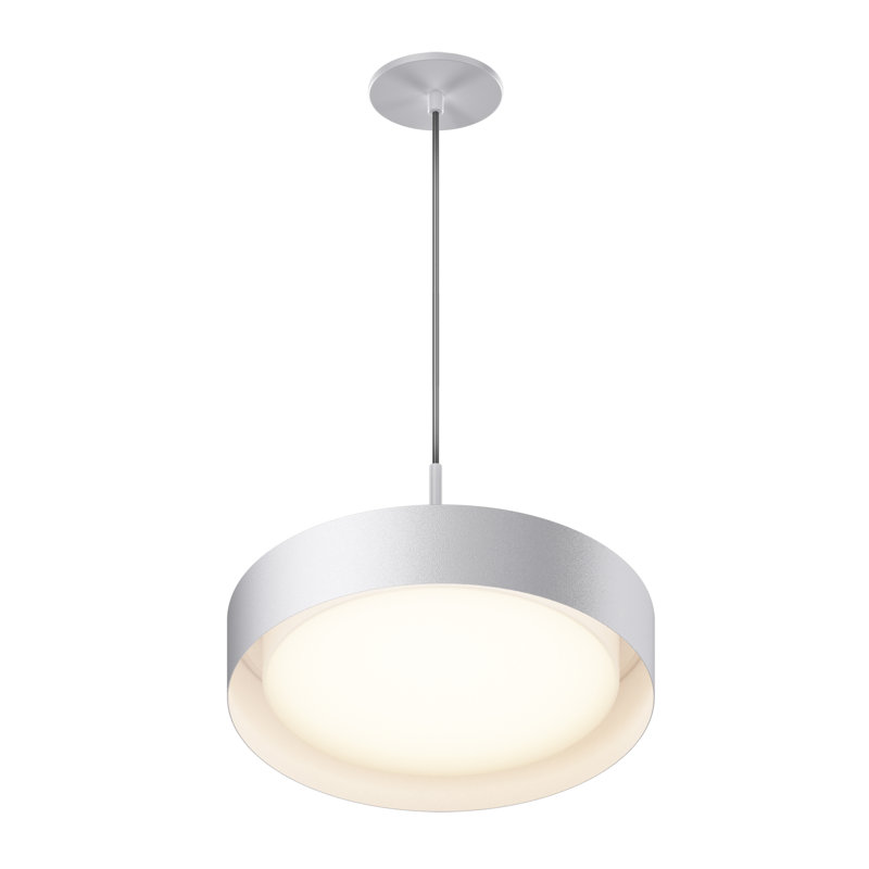 Luminaire suspendu 1 lumière Echo, Blanc