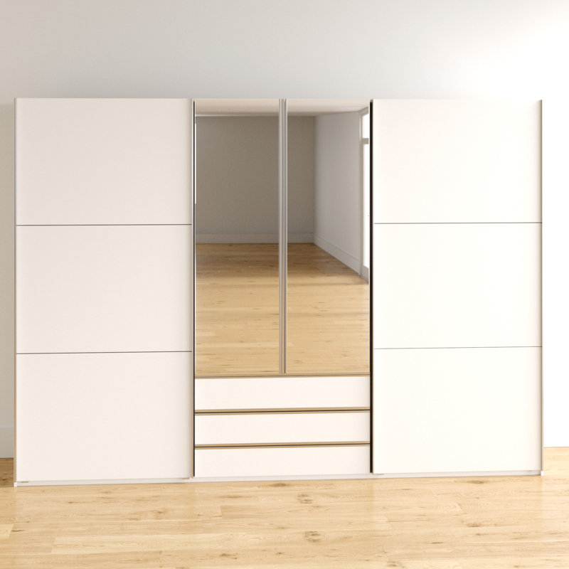 Branchburg 2 Door Manufactured Wood Wardrobe, White