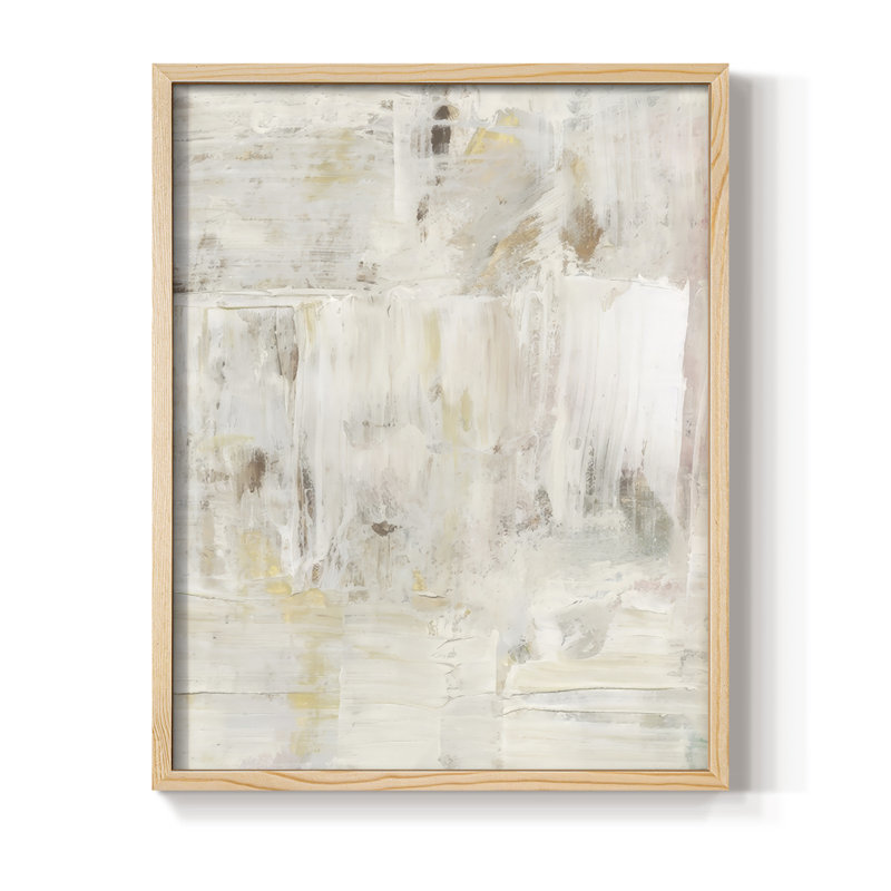 Reproduction encadrée Milky Patina II - bois massif, Naturel, H 30 po x l 24 po