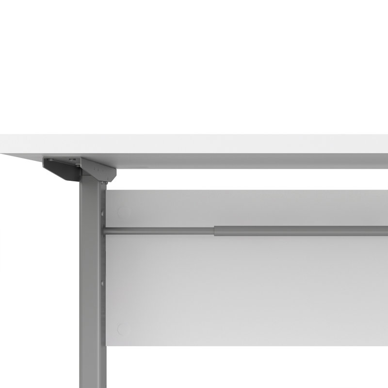 Prima Adjustable Standing Desk, Grey, White