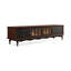 Meuble télé rétro en bois manufacturé brun-noisette-249607460