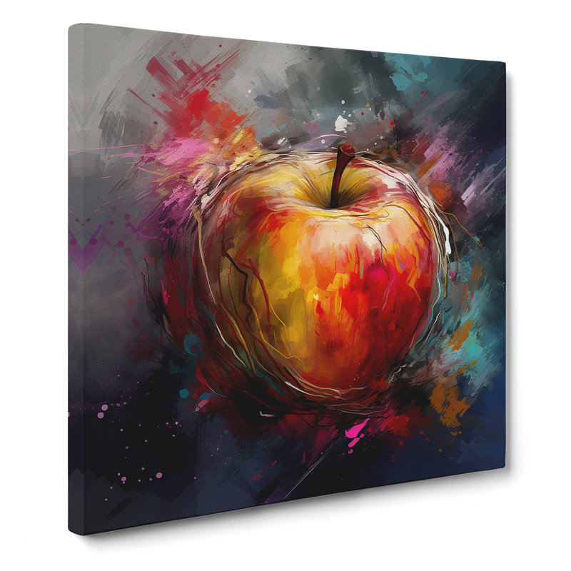 Apple Expressionism No.5 - Print, 35cm H x 35cm W x 3cm D