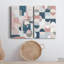 Modern Geo - ensemble de 2 peintures-1925118488-1925118470