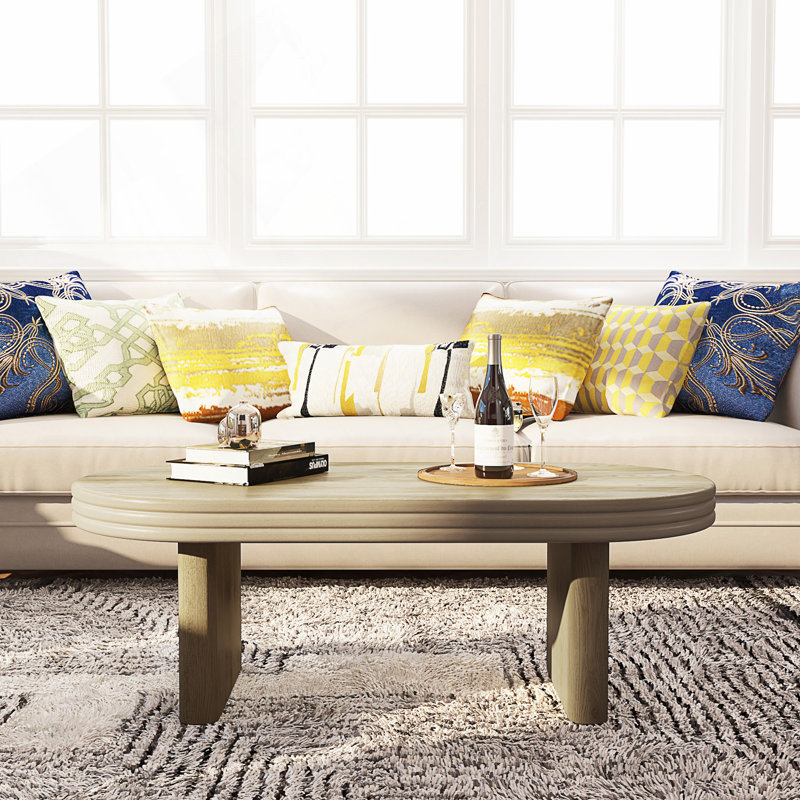 Table basse ovale de 47,24 po
