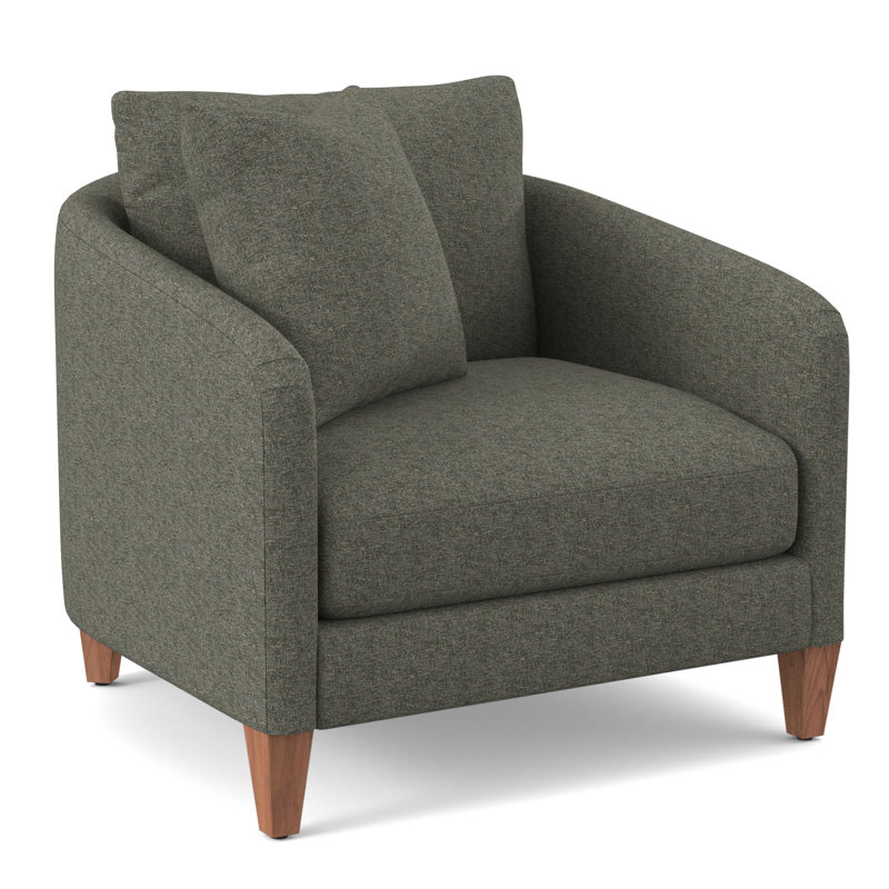Fauteuil en polyester de 38 po de largeur, Vibe cendré cendré