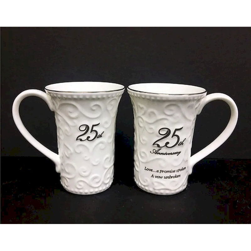 Ensemble de 2 tasses 25 Anniversary