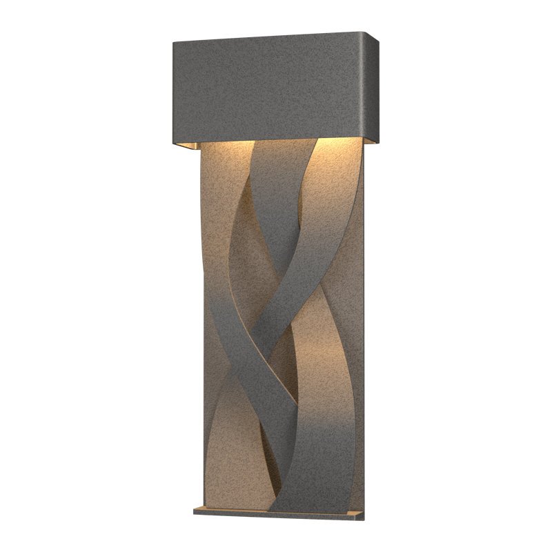 Tress Outdoor Flush Mount, 22.9" H x 9.5" W x 3.7" D, Coastal Natural Iron