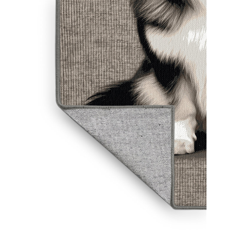  Tapis lavable finlandais Lapphund Dogs, Carré 6 pi
