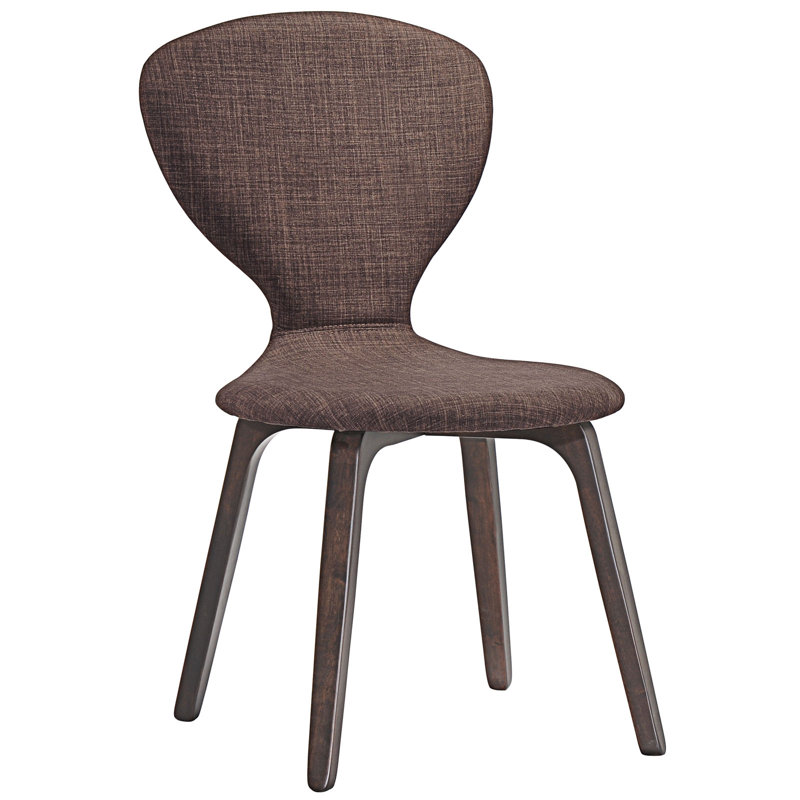 Modway Tempest Dining Chair, Walnut Red