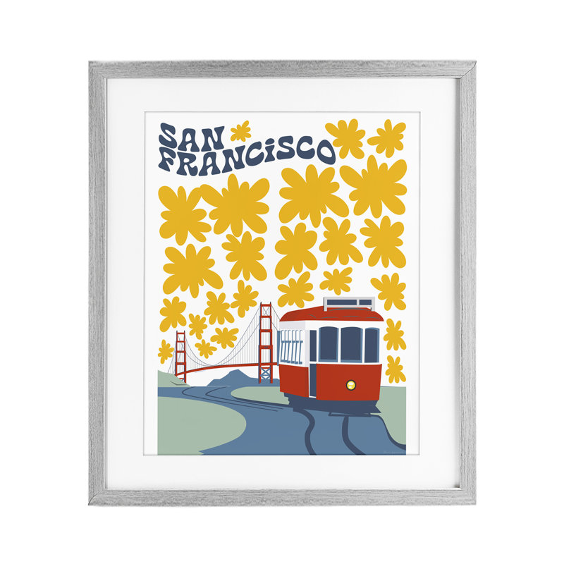 San Francisco, Cadre de ferme gris, H 16 po x l 13 po